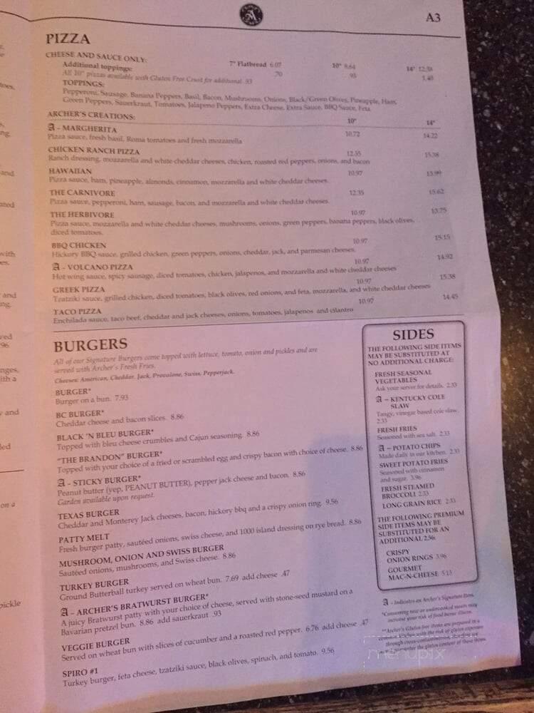 Archer's Tavern - Centerville, OH