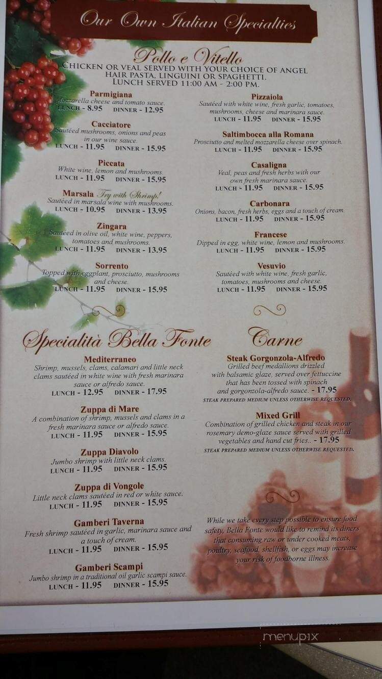 Bella Fonte Italian Restaurant - Ashland, KY