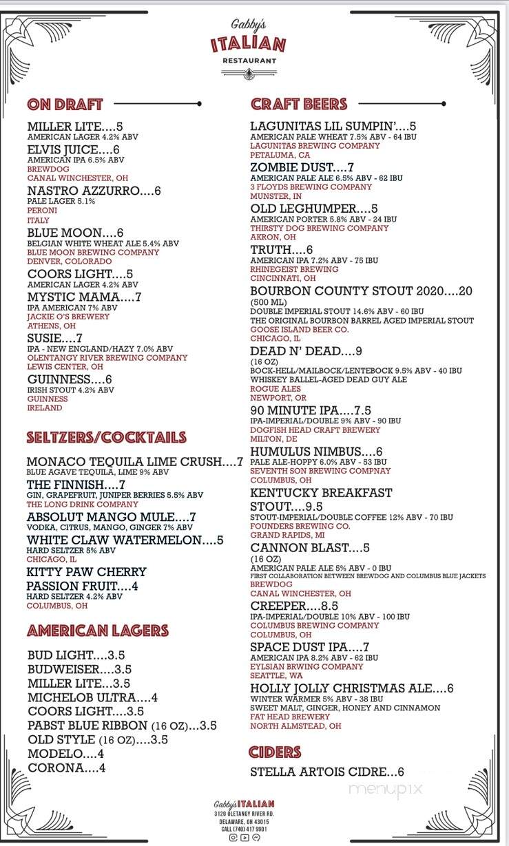 Gabby's Place Bar and Restaurant - Delaware, OH