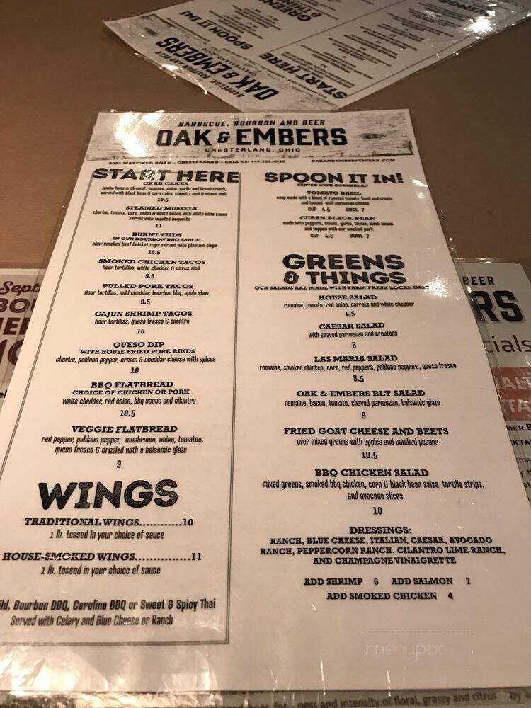 Oak & Embers Tavern - Chesterland, OH