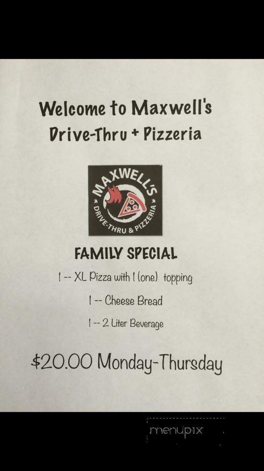 Maxwell's Drive-thru and Pizzeria - Zanesville, OH