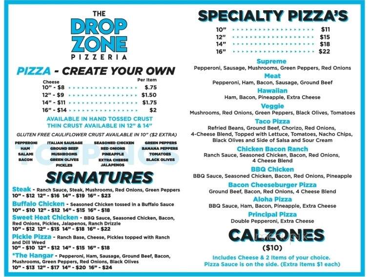 The Drop Zone Pizzeria - Ayersville, OH