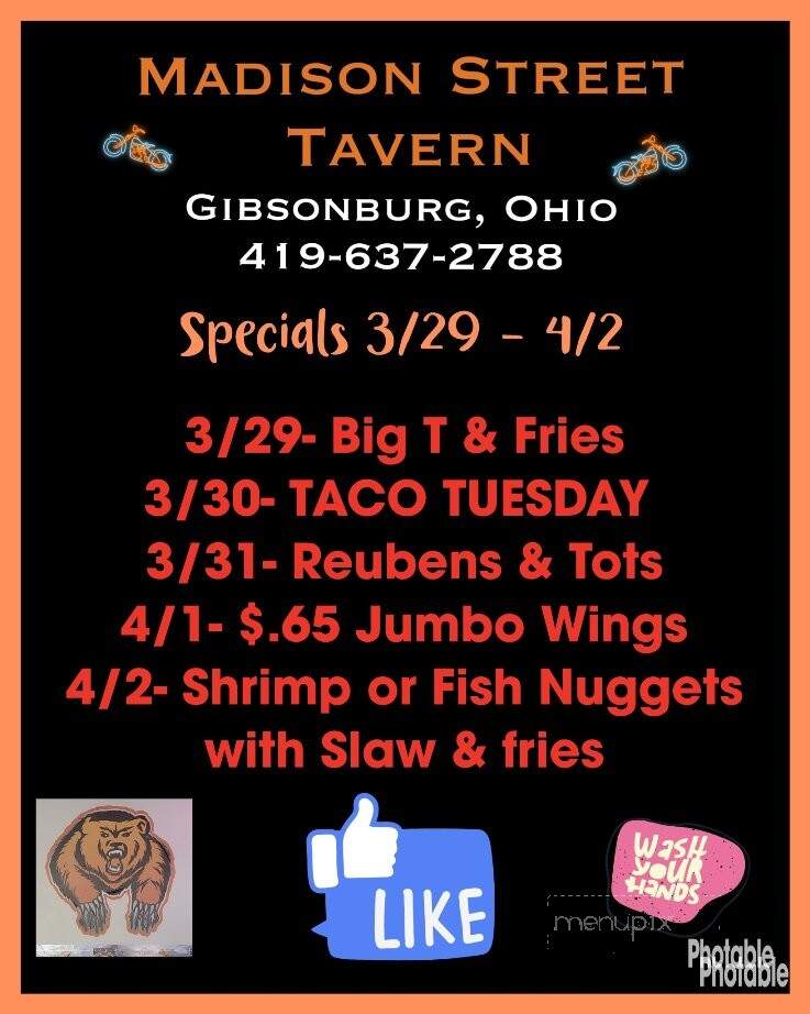 Madison Street Tavern - Gibsonburg, OH