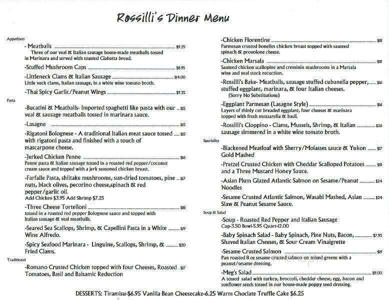 Rossilli's Restaurant - Findlay, OH