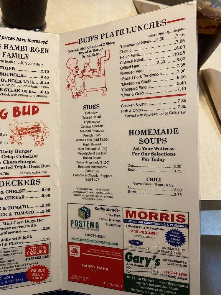 Bud's Restaurant - Defiance, OH