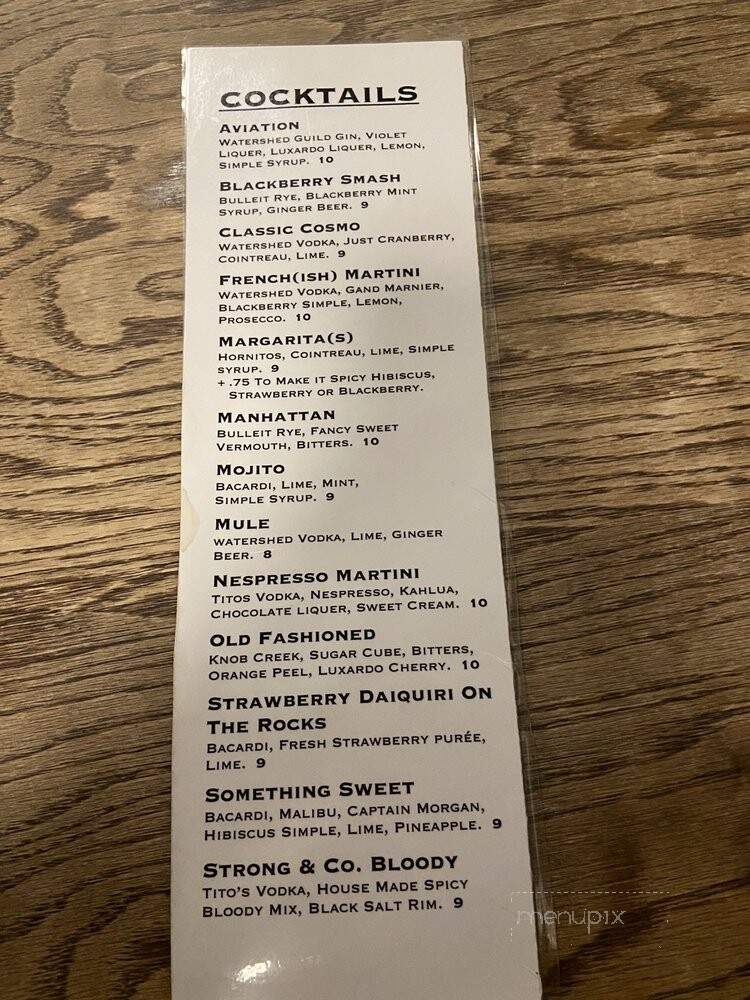 Strong & Co Restaurant + Bar - Somerset, OH