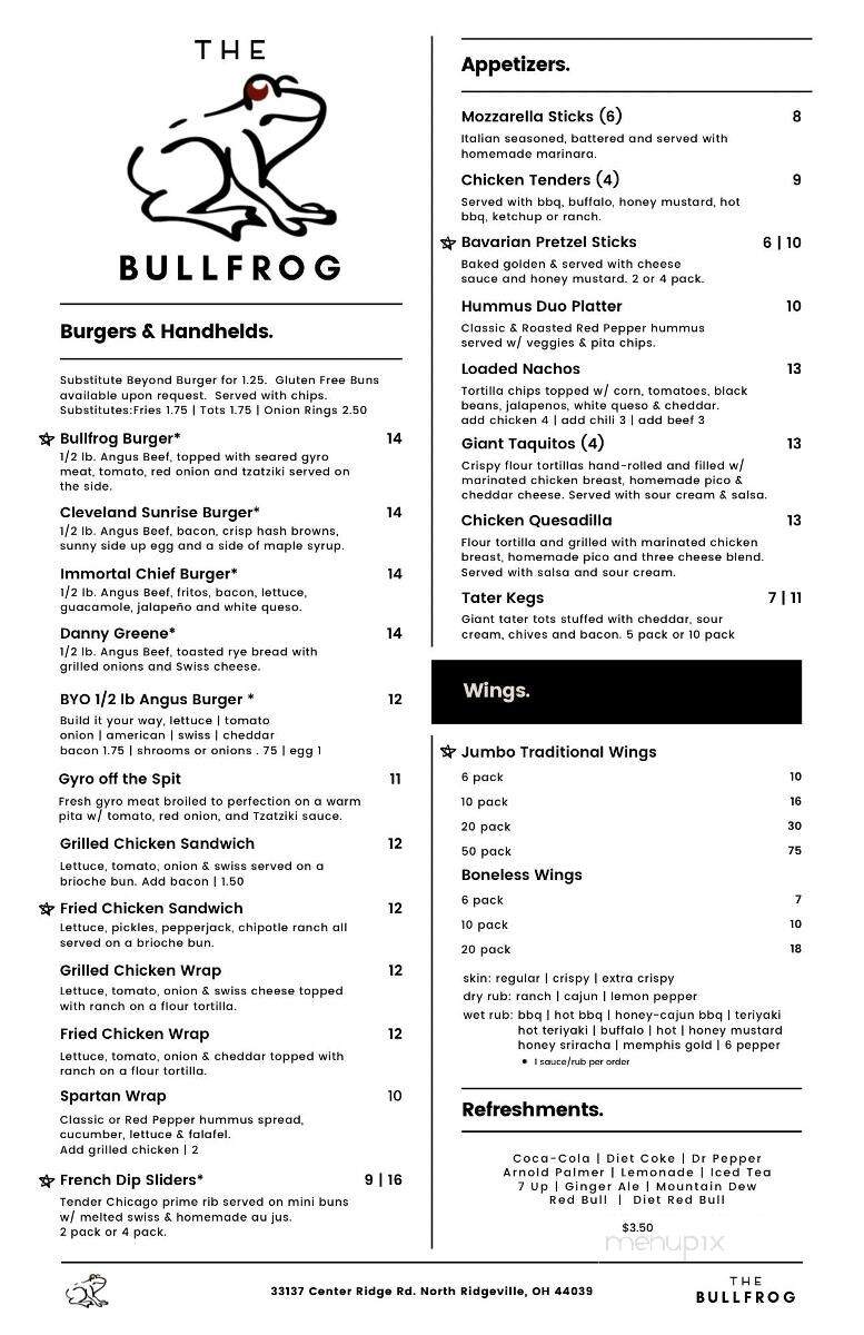 Bullfrogs Sports Cafe - North Ridgeville, OH