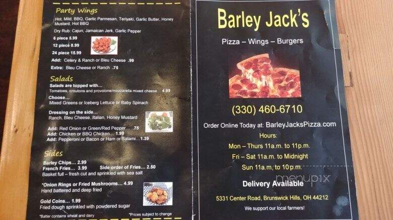 Barley Jacks Pizza - Brunswick Hills, OH