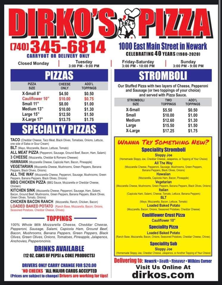 Dirko's Pizza - Johnstown, OH