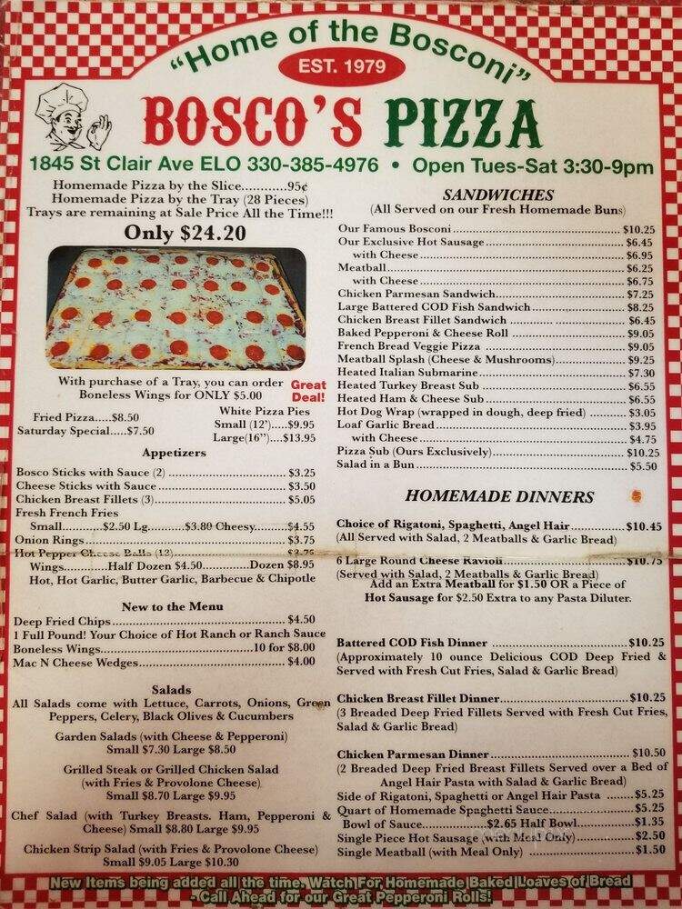 Bosco's Pizza - East Liverpool, OH