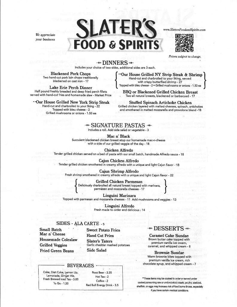 Slater's Food & Spirits - Port Clinton, OH