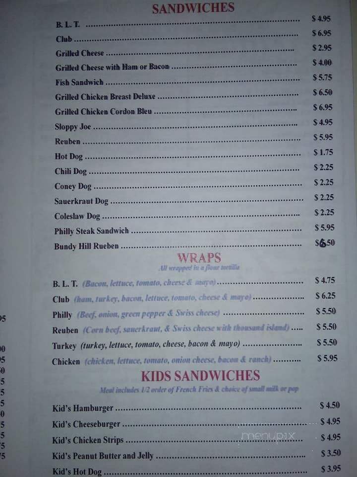 Bundy Hill K & C Diner - Jerome, MI