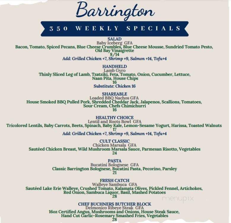 Barrington Golf Club Restaurant - Aurora, OH