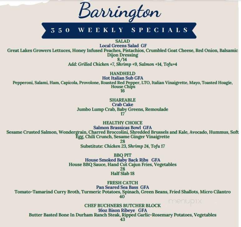 Barrington Golf Club Restaurant - Aurora, OH