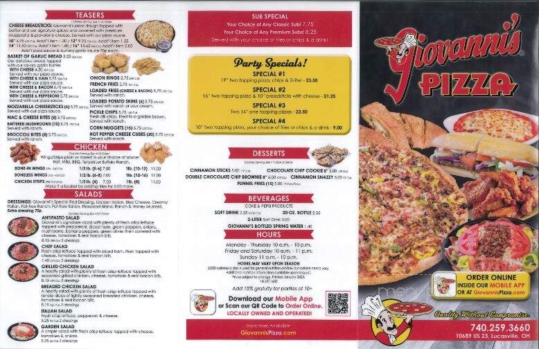 Giovanni's Pizza - Lucasville, OH