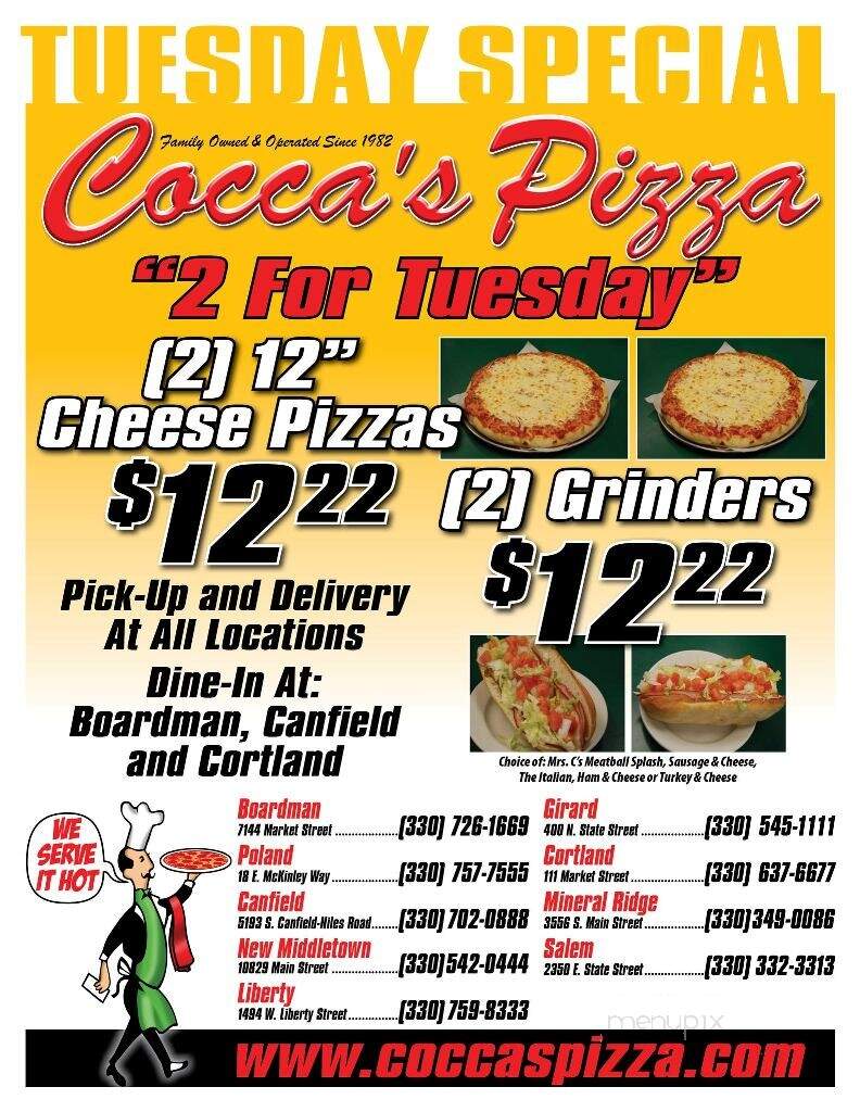 Cocca's Pizza - Girard, OH