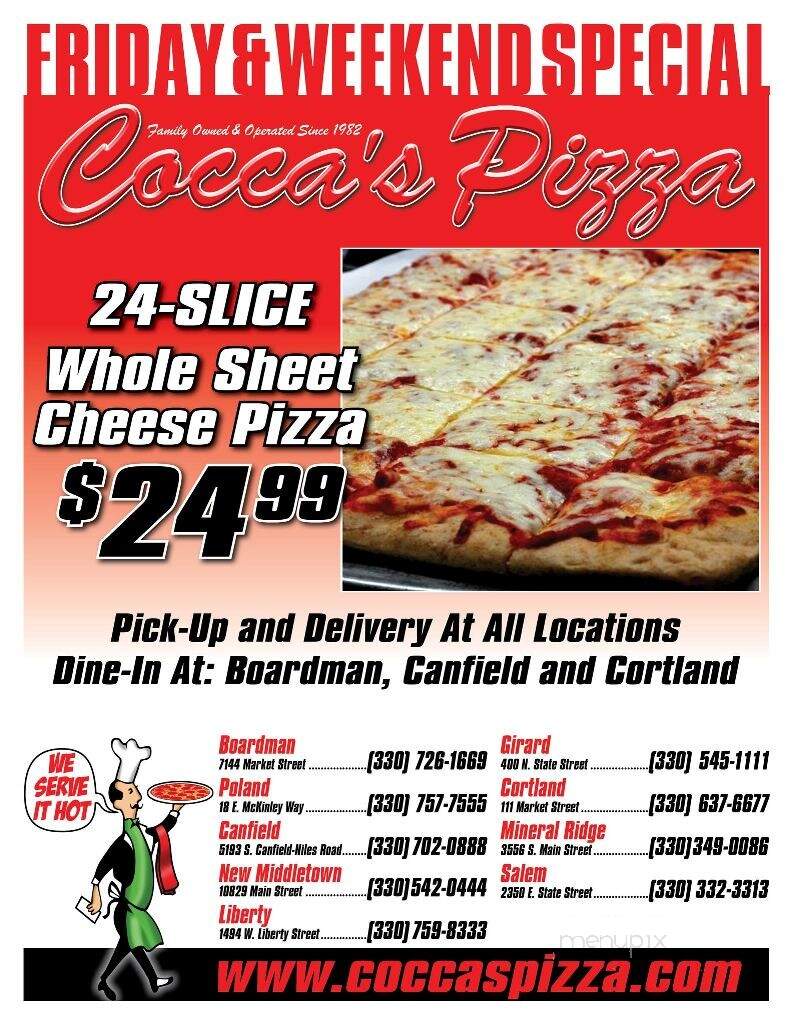 Cocca's Pizza - Girard, OH