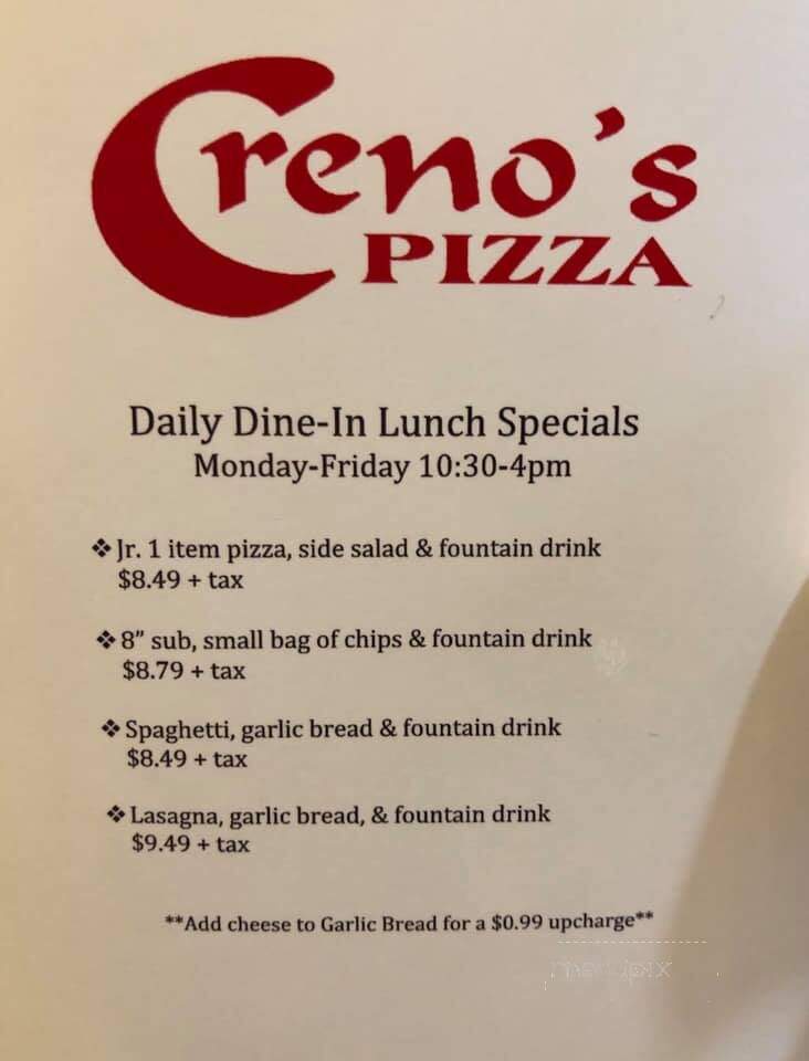 Creno's Pizza - Mc Connelsville, OH