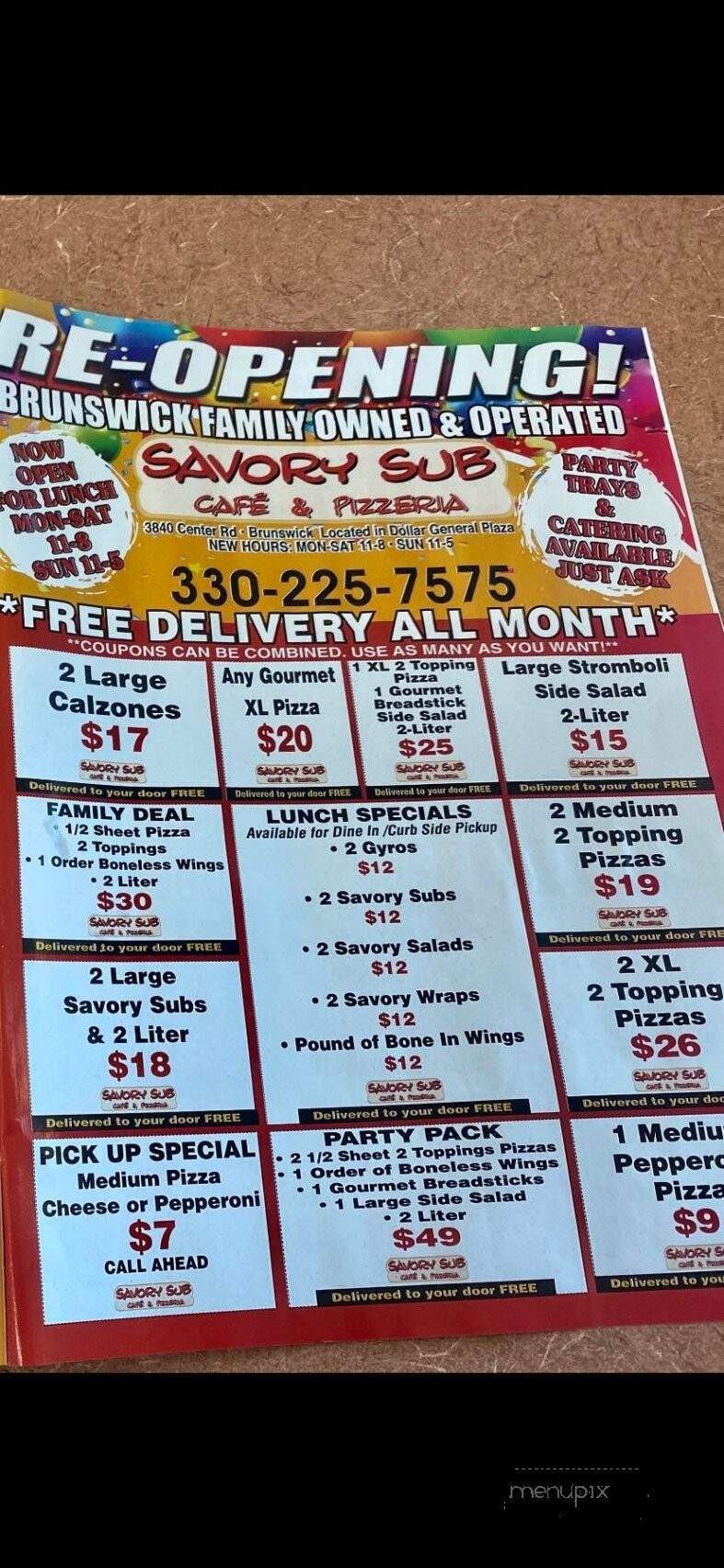 Savory Sub Cafe - Brunswick, OH