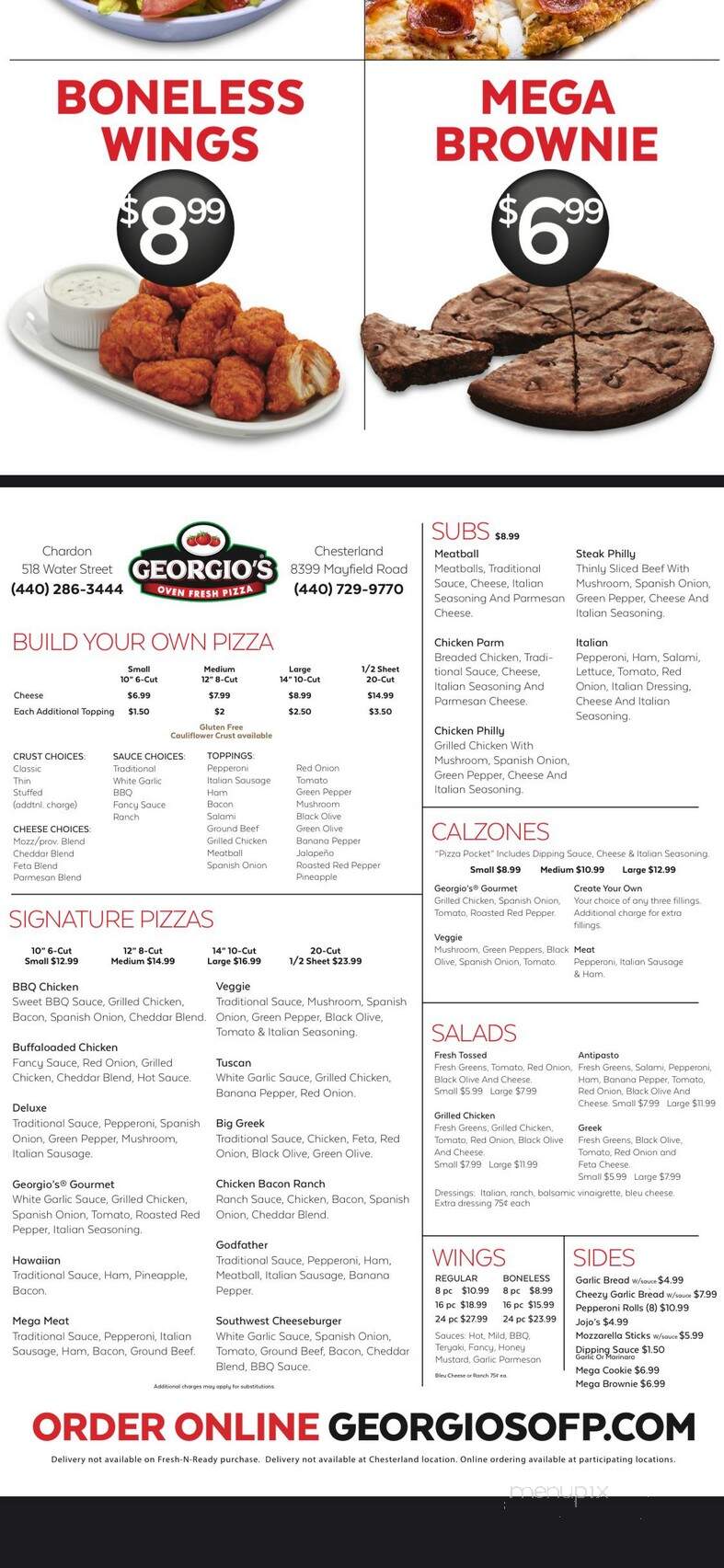 Georgio's Oven Fresh Pizza - Chesterland, OH