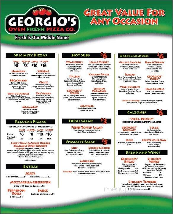 Georgio's Oven Fresh Pizza - Chesterland, OH