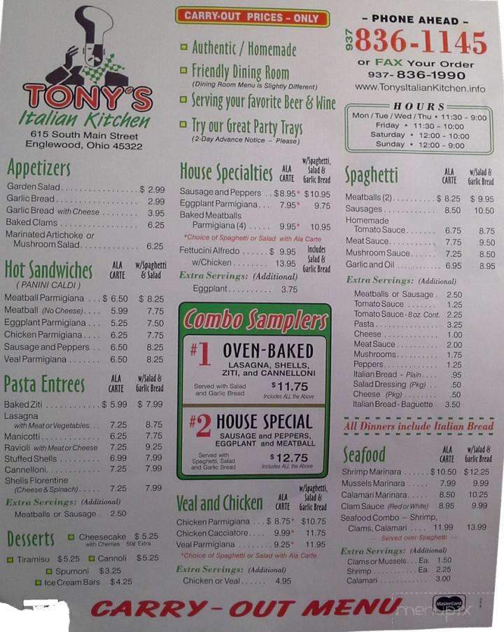 Tony's Italian Kitchen - Englewood, OH