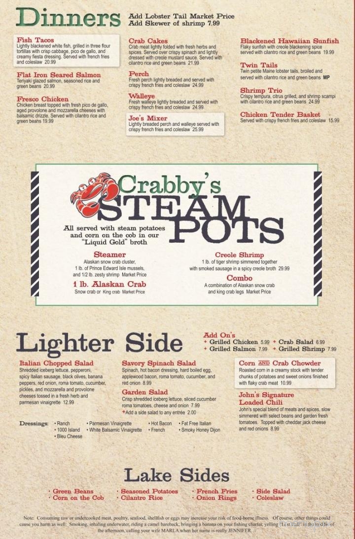 Crabby Joe's Dockside - Lakeside Marblehead, OH