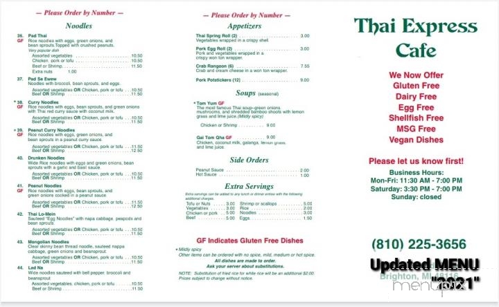 Thai Express - Brighton, MI