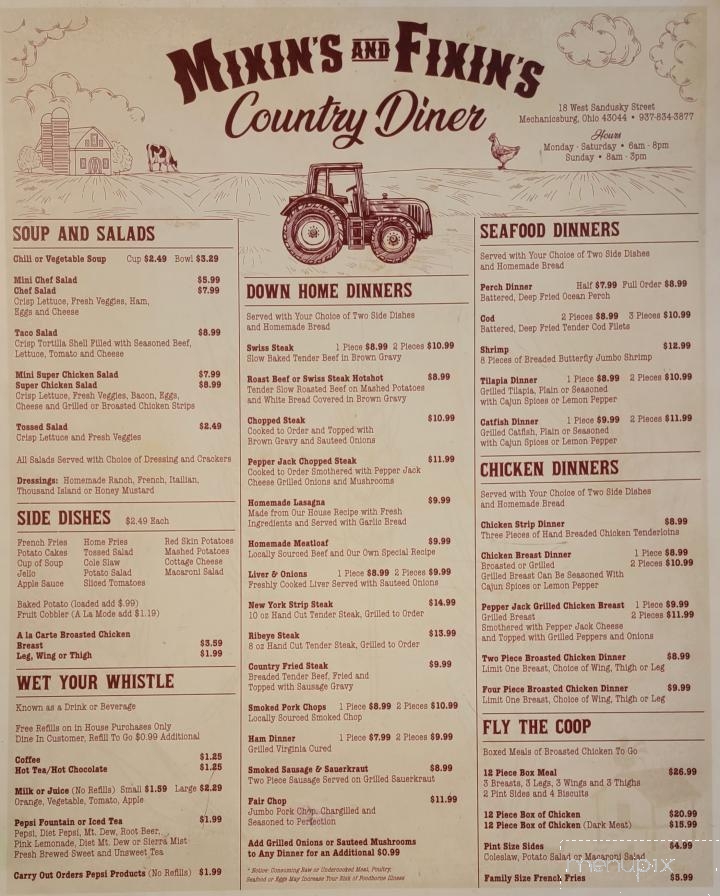 Mixin's N Fixin's Country Diner - Mechanicsburg, OH