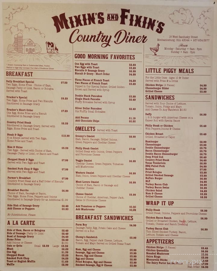 Mixin's N Fixin's Country Diner - Mechanicsburg, OH