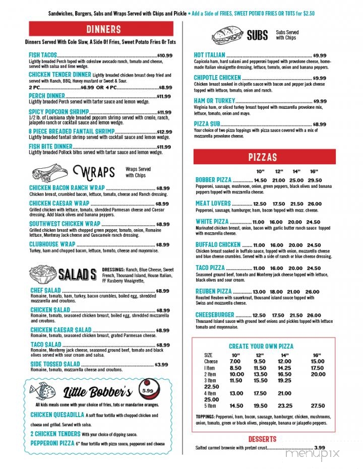 Bobber's Pizzeria & Drive-Thru - Lakeview, OH