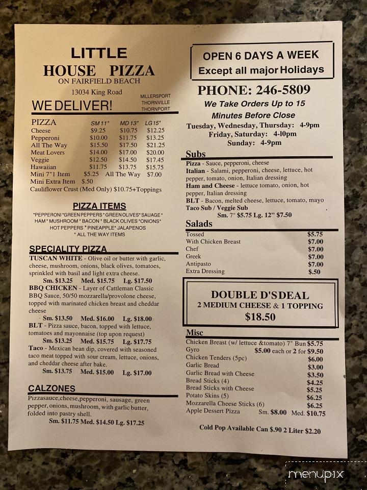 Little Pizza House - Thornville, OH