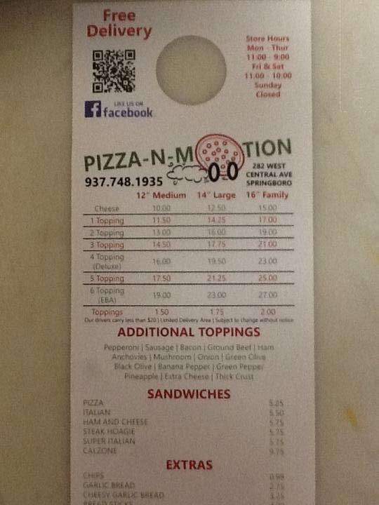 Pizza-N-Motion - Springboro, OH