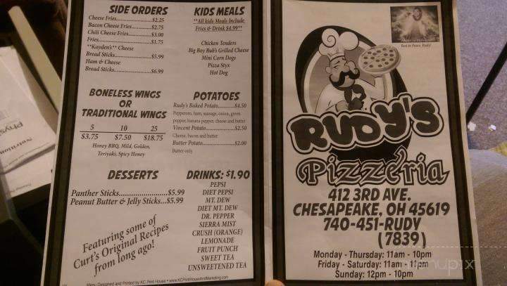 Rudy's Pizzeria - Chesapeake, OH