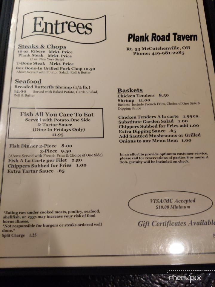 Plank Road Tavern - McCutchenville, OH